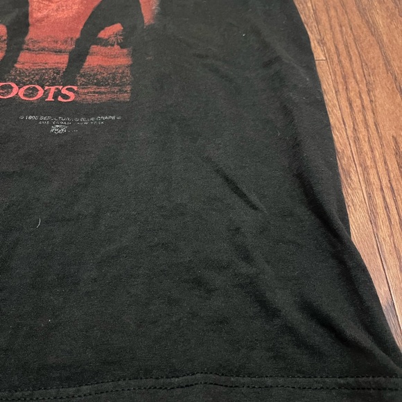 Sepultura 1996 Roots Bloody Roots Vintage Band Tee Blue Grape Tag XL Hanes Metal - Picture 12 of 13
